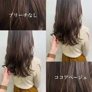 ミディアム カラー 🥞ベージュ系カラー 【すずきりほ】🥞のヘアスタイル