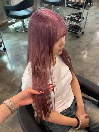ロング カラー ハイトーン 横浜💞ミオのヘアスタイル