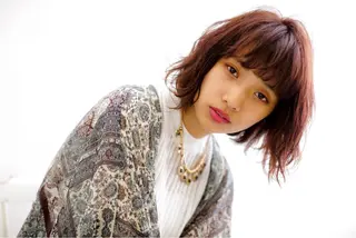 ショート ミディアム セミロング カラー パーマ ヘアアレンジ シールエクステ/ 似合わせカット/里深のヘアスタイル