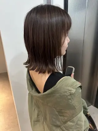 ミディアム カラー The Ect 江坂Kurumiのヘアスタイル