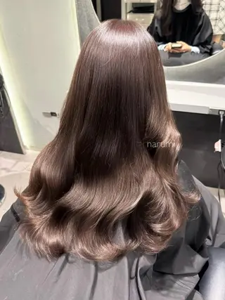 カラー セミロング 盛れ🎀韓国ヘア 美艶🇰🇷なるみのヘアスタイル