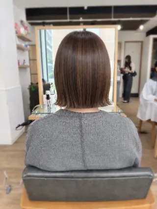 ミディアム カラー パーマ ヘアアレンジ メンズ キッズ 顔まわりで差がつく 🌿似合わせカットのヘアスタイル