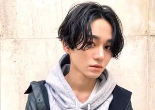ショート カラー パーマ メンズ モテ髪クリエイター 【成田修平】のヘアスタイル