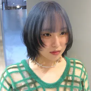 ショート カラー 🦖渋谷ハイトーン/ ボブ/MOEKA🦕のヘアスタイル