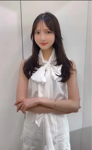 セミロング 前髪顔まわりカット 🌈中村海聖のヘアスタイル