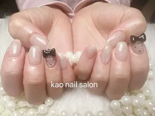ネイル kao nail マグネット/長さだしのネイルデザイン