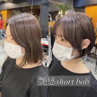 ショート カラー 透明感カラー🌿 グレージュ🐺陽介のヘアスタイル