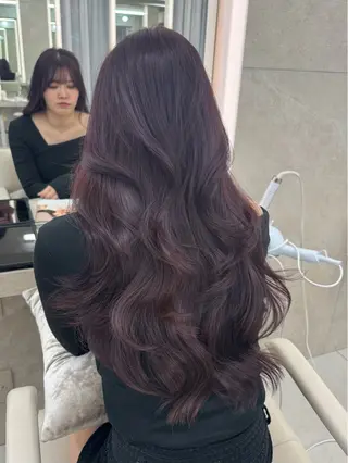 ロング カラー 天野 ひとみのヘアスタイル
