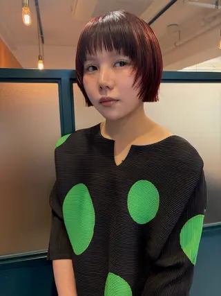 ショート YUUKI/ウルフ .ボブパーマのヘアスタイル