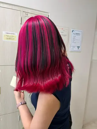 ミディアム カラー 暖色/ブリーチカラー 🎀 M i k uのヘアスタイル