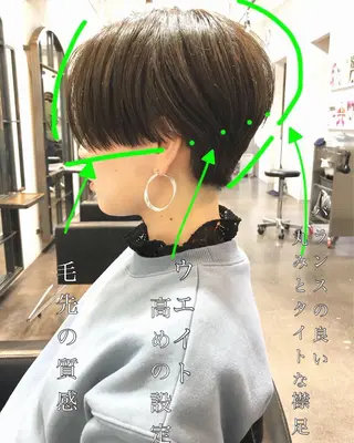 ショート 中野 恵脩のヘアスタイル