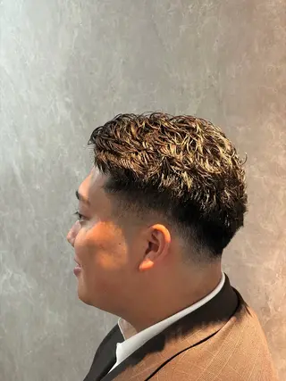 ショート パーマ メンズ 高橋 怜玖/仙台/長町のヘアスタイル