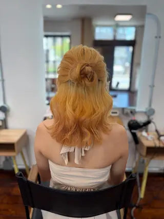ミディアム 上島 未緒のヘアスタイル