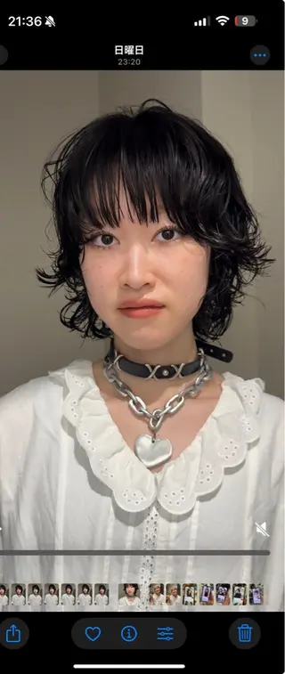 ショート パーマ 西山 凜のヘアスタイル