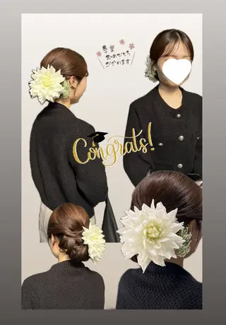 ロング カラー ヘアアレンジ Amour Akala.hkのヘアスタイル