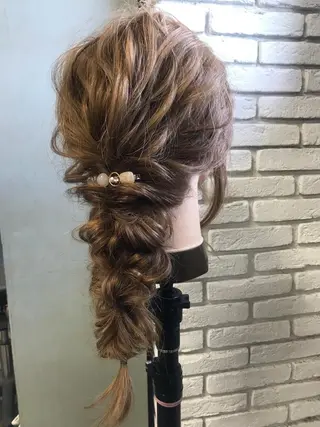 ロング カラー ヘアアレンジ Satsuki ✂︎♡のヘアスタイル