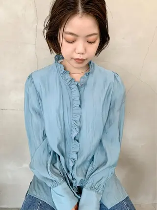 ショート カラー 榑松 恵里のヘアスタイル