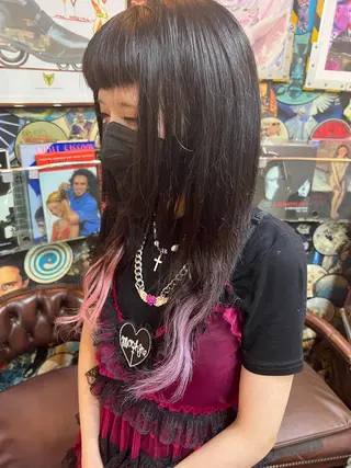 セミロング カラー ヘアアレンジ KOYA ｺﾔのヘアスタイル