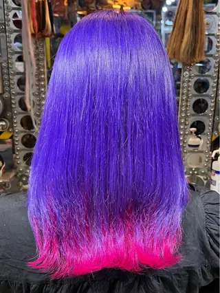 セミロング カラー KOYA コヤのヘアスタイル