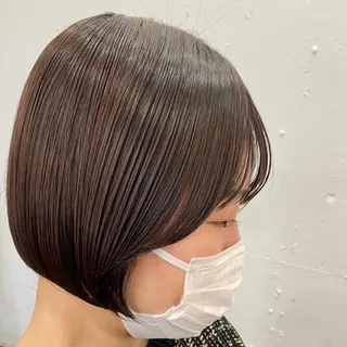 ミディアム カラー パーマ ヘアアレンジ メンズ キッズ ネイル マツエク・マツパ アイブロウ 久木原 ゆりのヘアスタイル