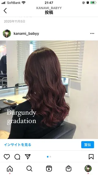 セミロング カラー パーマ ヘアアレンジ メンズ キッズ ネイル マツエク・マツパ KANAMI 🌏のヘアスタイル