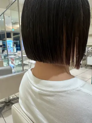 ショート 松下仁美 /ボブ顔周りレイヤーのヘアスタイル