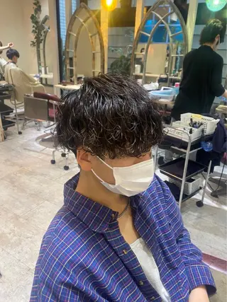ショート パーマ メンズ メンズ支持率No.1 店長 石川和馬のヘアスタイル