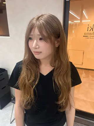 ロング カラー 🧸垢抜けハイトーン 🫧𖤐⡱れんのヘアスタイル