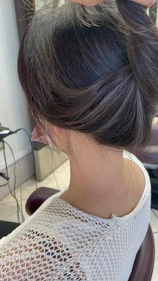 ミディアム カラー コレットヘアー 田中アヤノのヘアスタイル