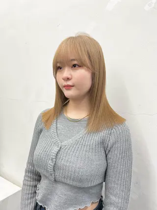ミディアム カラー ヘアアレンジ HARU//原宿🤍 リピート率NO.1のヘアスタイル
