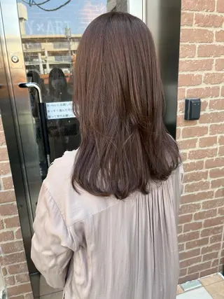 ロング カラー パーマ メンズ キッズ ネイル マツエク・マツパ アイブロウ 久木原 ゆりのヘアスタイル