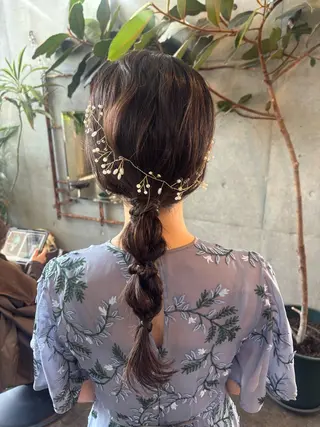 ロング カラー ヘアアレンジ 大林 エリコのヘアスタイル