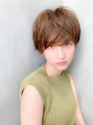 ショート カラー 🉐レイヤー/塩見 弘樹🉐渋谷のヘアスタイル