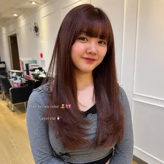 ロング カラー 🎀暖色カラー🎀/ レイヤー/YUUKAのヘアスタイル