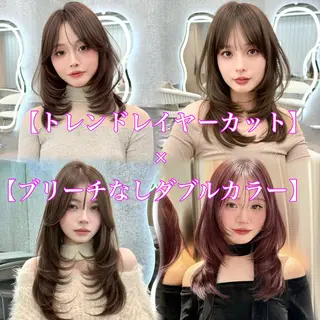 セミロング カラー 艶髪特化/矯正/ 髪質改善/吉田光佑のヘアスタイル