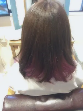 ショート ミディアム セミロング カラー 縮毛矯正/美髪 髪質改善/石田幸輔のヘアスタイル
