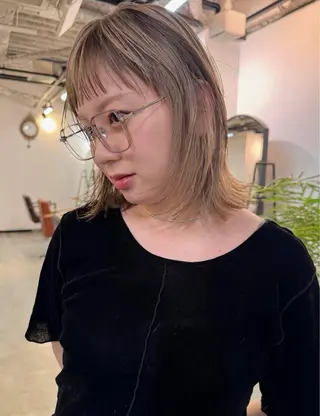 ミディアム 小野田 航己のヘアスタイル