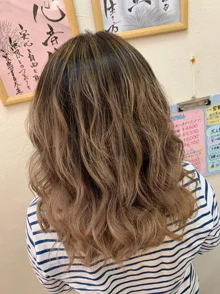セミロング カラー 💜Rebre** Mayu💜のヘアスタイル