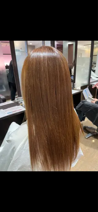 ロング カラー 永瀬 恵のヘアスタイル