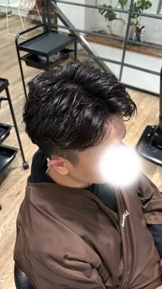 パーマ メンズ 北田 あいみのヘアスタイル