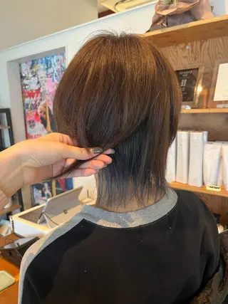 カラー 透明感カラー 結羽愛のヘアスタイル