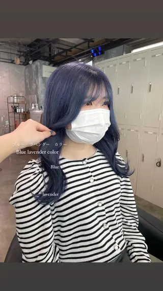 ロング カラー パーマ ヘアアレンジ メンズ キッズ ネイル マツエク・マツパ アイブロウ 透明感カラー・レイヤ ー🎀amika🎀のヘアスタイル