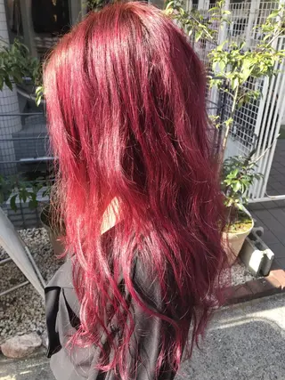 ロング カラー パーマ ヘアアレンジ メンズ キッズ ネイル マツエク・マツパ 神山 昌子のヘアスタイル