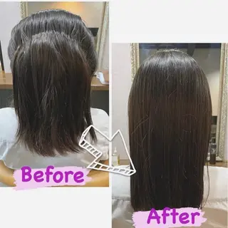 セミロング enx天王町店 伊藤 愛央のヘアスタイル