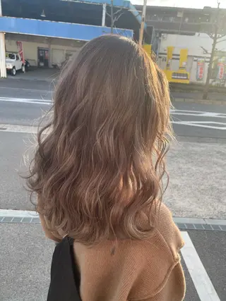 セミロング カラー 堀田 将輝のヘアスタイル