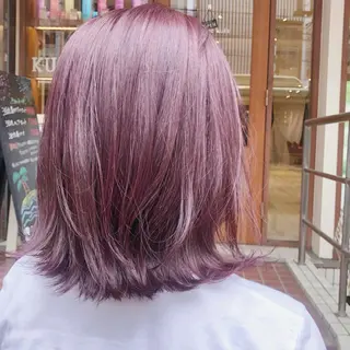 ショート カラー 新宿/レイヤーカット 韓国ヘア/海外ヘアのヘアスタイル