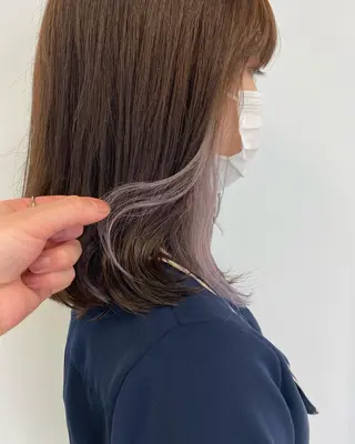 ミディアム レイヤー/大人ボブ| ワタナベ リョウカのヘアスタイル