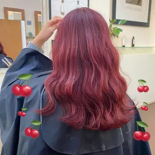 セミロング カラー 色落ちまで可愛い🧚 心斎橋hikaruのヘアスタイル