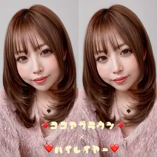 セミロング 🃏リンクスハート ♥️綿松彩乃♥️のヘアスタイル