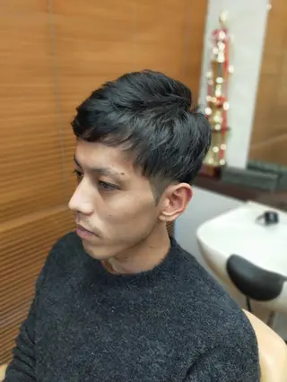 ショート メンズ 男を磨く Barber オオキのヘアスタイル